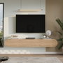 Hanah Home Soporte de TV LUM1-S en Roble